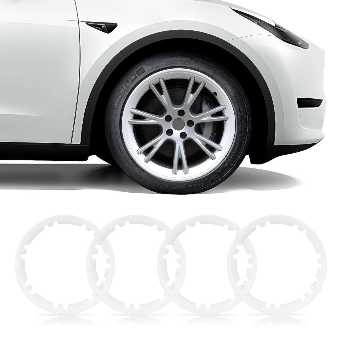 Enhanced Rim Guard for Tesla Model Y 19" Gemini Wheels - Protects Against Damage (Not Compatible with Stock Wheel Covers) - Evooor