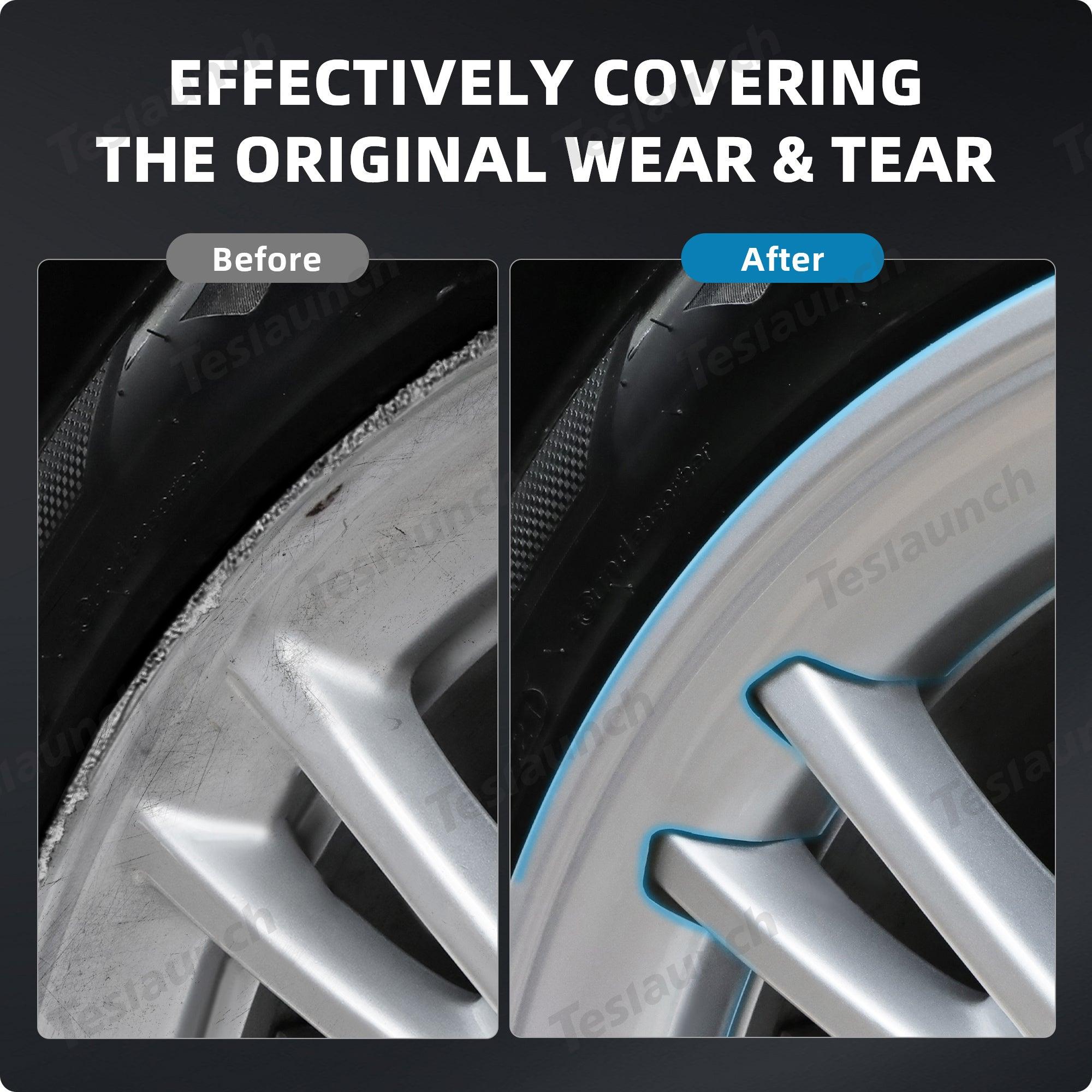 Enhanced Rim Guard for Tesla Model Y 19" Gemini Wheels - Protects Against Damage (Not Compatible with Stock Wheel Covers) - Evooor