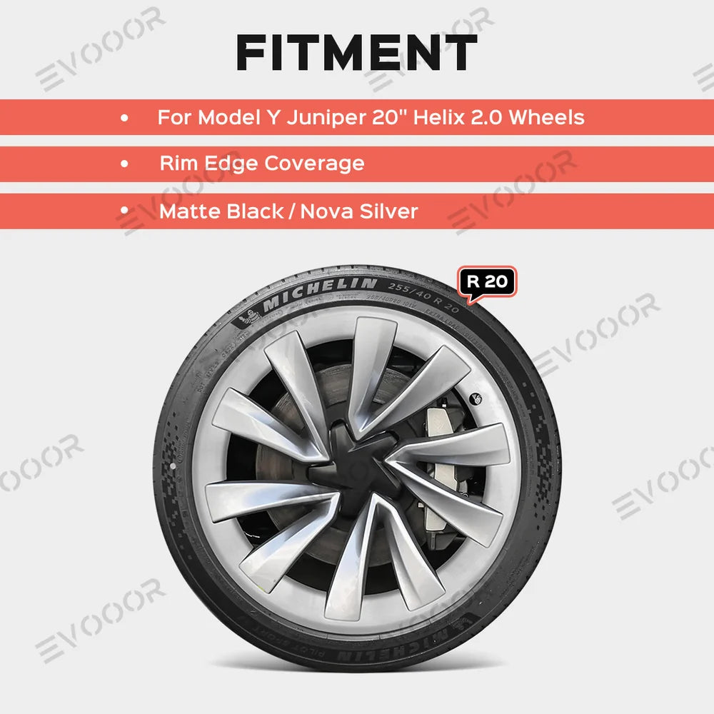 All-in-one Rim Protector for Tesla Model Y Juniper 20’’ Helix 2.0 Wheels