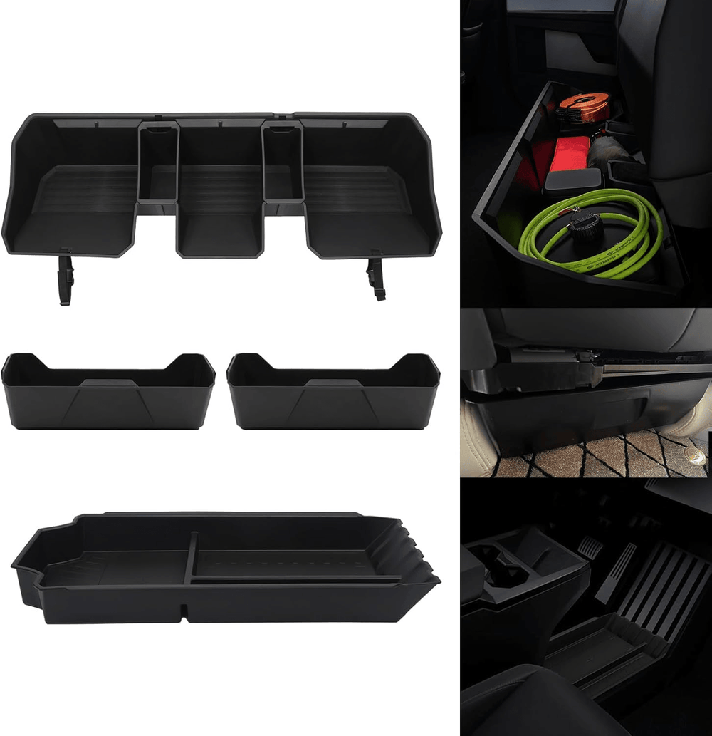 Rear Underseat Storage Bin Luxury Set for Cybertruck - Evooor