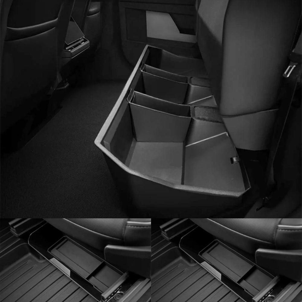 Cybertruck Rear Seat Organizer with Hidden Compartment Storage - Evooor