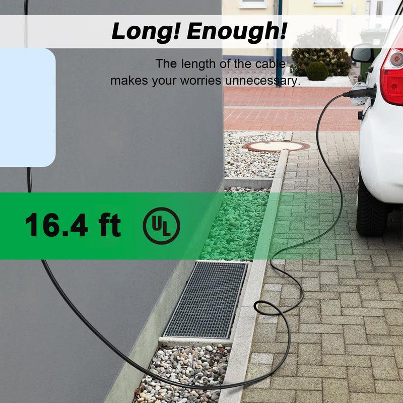 Premium Type 2 Extension Cable for IEC 62196 Electric Vehicle Chargers - Universal Compatibility - Evooor