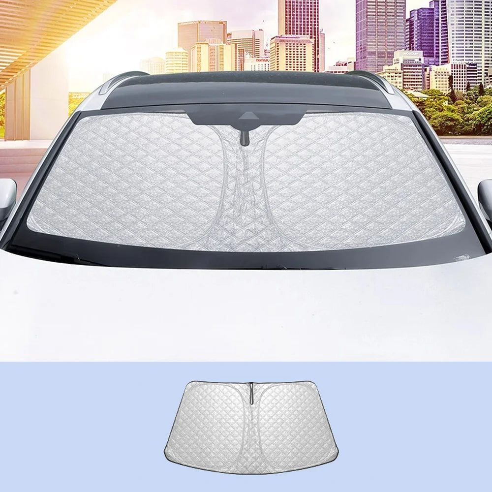 Aluminum Foil Front Window Windshield Sunshade Folding For VW ID.3 - Evooor