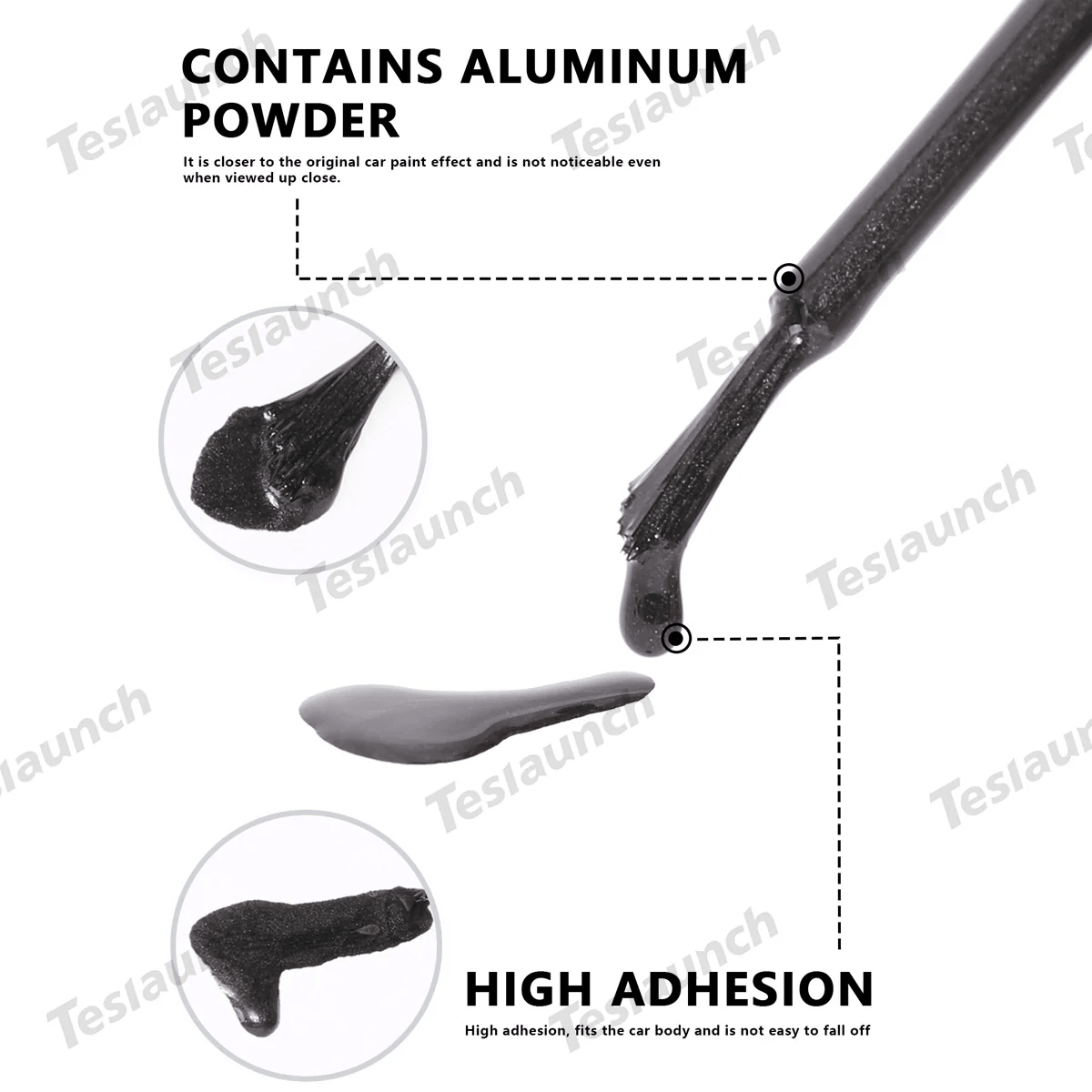 Touch Up Paint Kit for Tesla Model 3 Wheel Rims – Includes Cover for Gemini, Aero, and Photon Wheels - Evooor