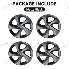Tesla Model Y Juniper 2025+ 19'' Full-Cover Twist Spoke Wheel Covers Set - Pack of 4