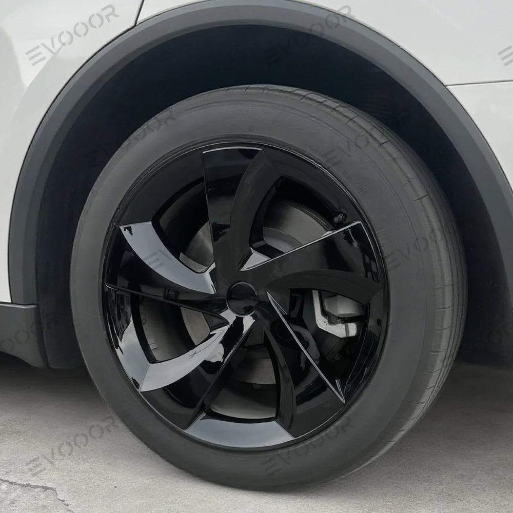 Tesla Model Y Juniper 2025+ 19'' Full-Cover Twist Spoke Wheel Covers Set - Pack of 4