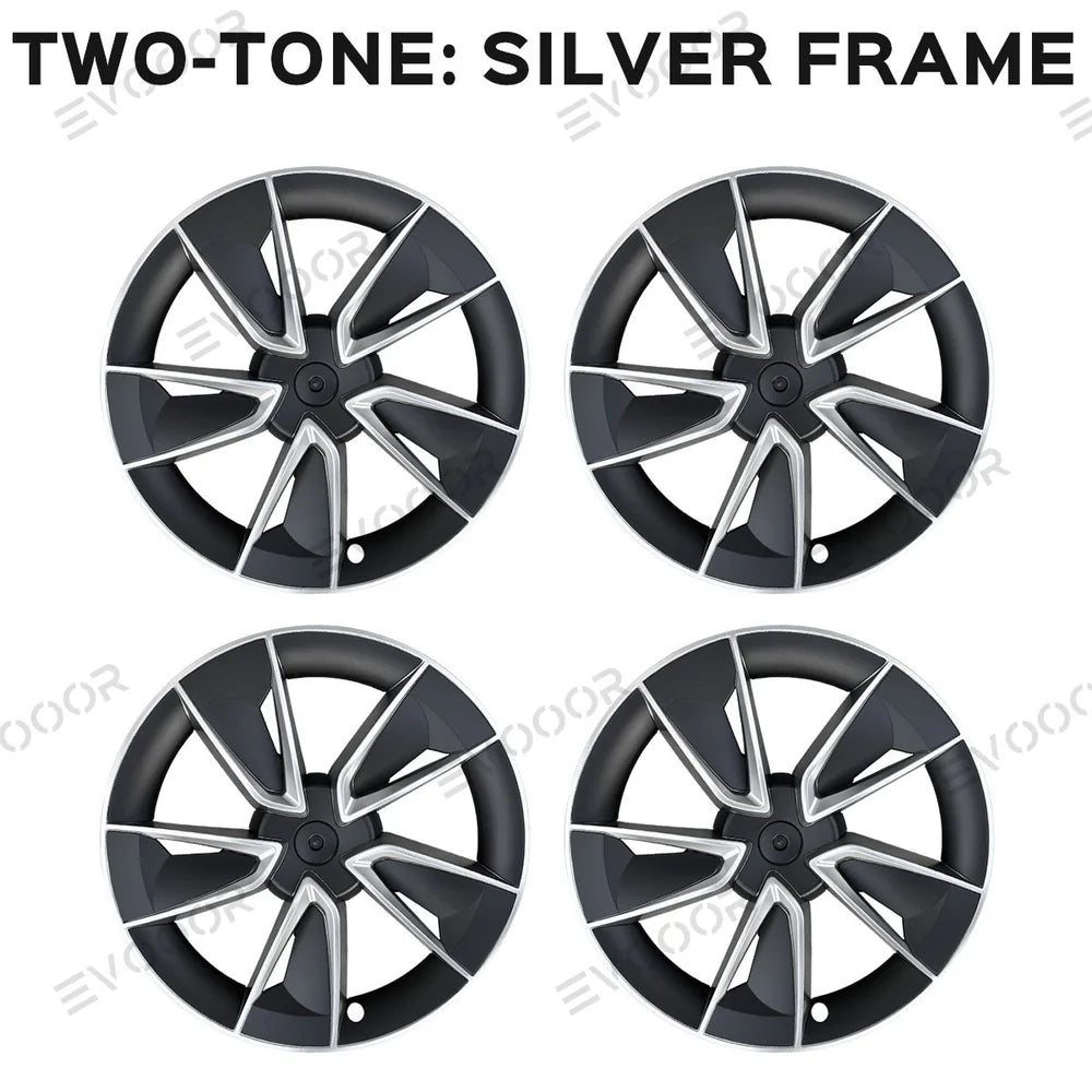 Highland Performance 19"-os kerékborítás szett Tesla Model Y - Továbbfejlesztett borókamintázat (4 db)