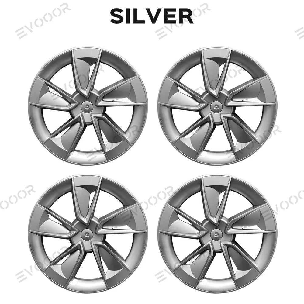 Highland Performance 19"-os kerékborítás szett Tesla Model Y - Továbbfejlesztett borókamintázat (4 db)