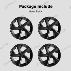 Set of 4 Stainless Steel 19'' Tesla Model Y Juniper 2025+ Wheel Covers in Spoke Design
