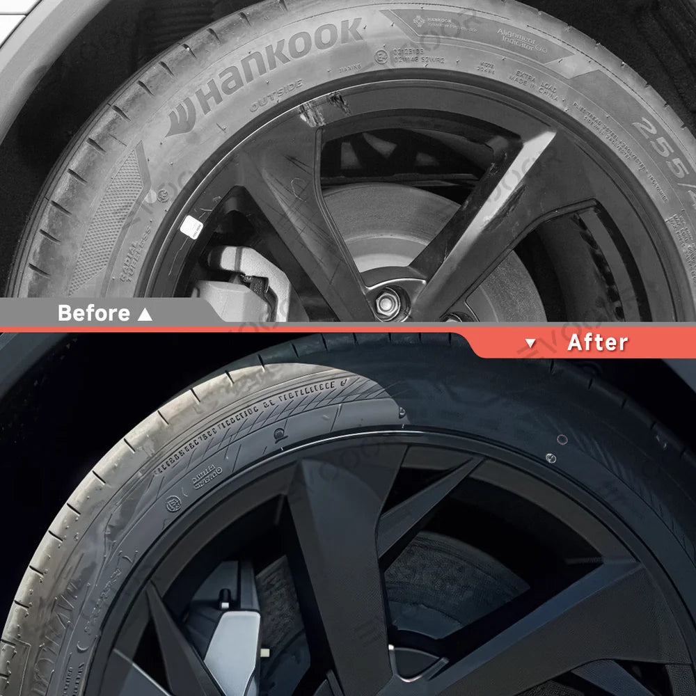 Set of 4 Stainless Steel 19'' Tesla Model Y Juniper 2025+ Wheel Covers in Spoke Design