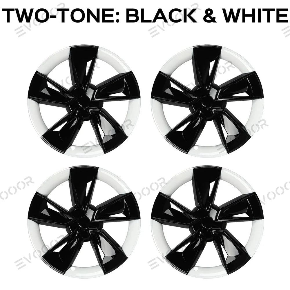 Highland Performance 19"-os kerékborítás szett Tesla Model Y - Továbbfejlesztett borókamintázat (4 db)