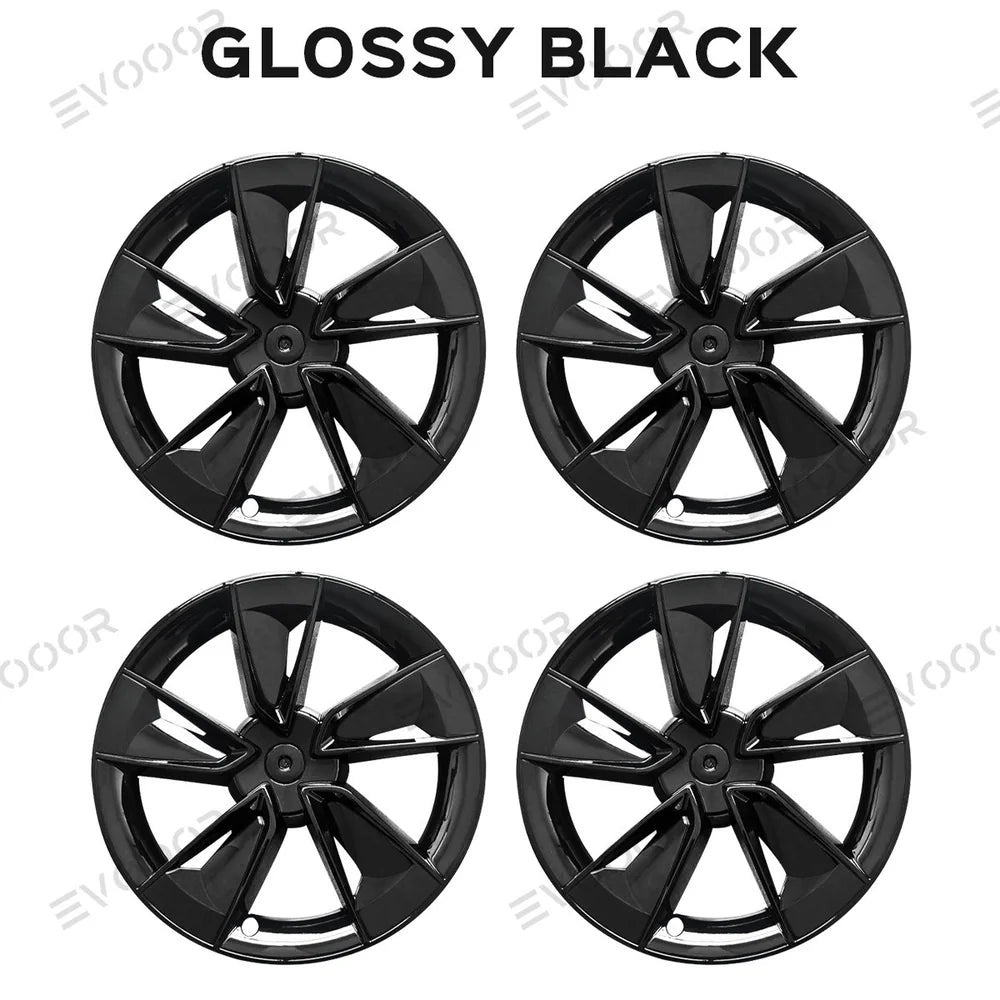 Highland Performance 19"-os kerékborítás szett Tesla Model Y - Továbbfejlesztett borókamintázat (4 db)