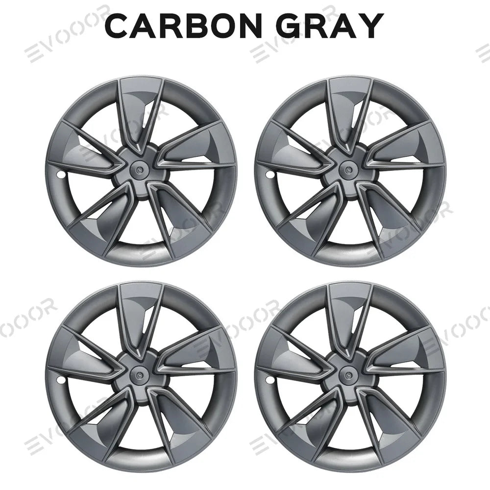 Highland Performance 19"-os kerékborítás szett Tesla Model Y - Továbbfejlesztett borókamintázat (4 db)