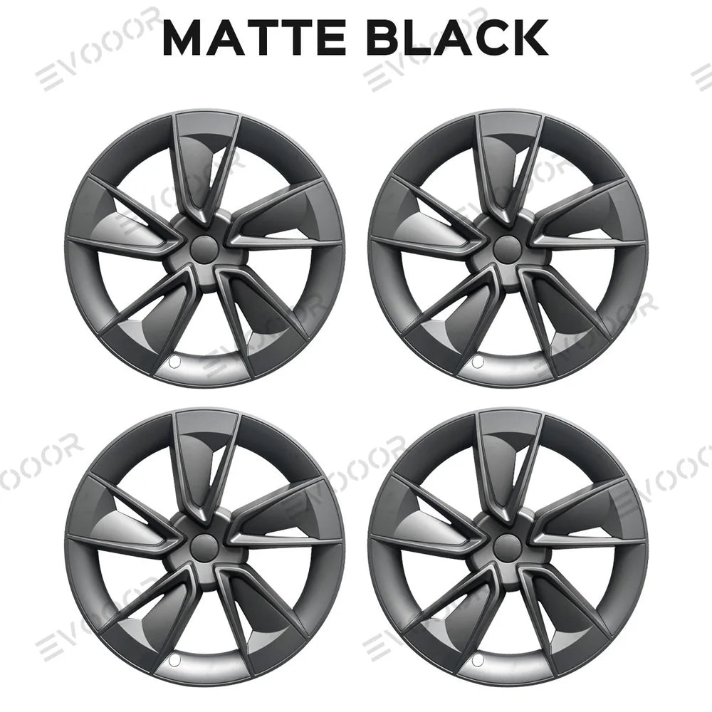 Highland Performance 19"-os kerékborítás szett Tesla Model Y - Továbbfejlesztett borókamintázat (4 db)