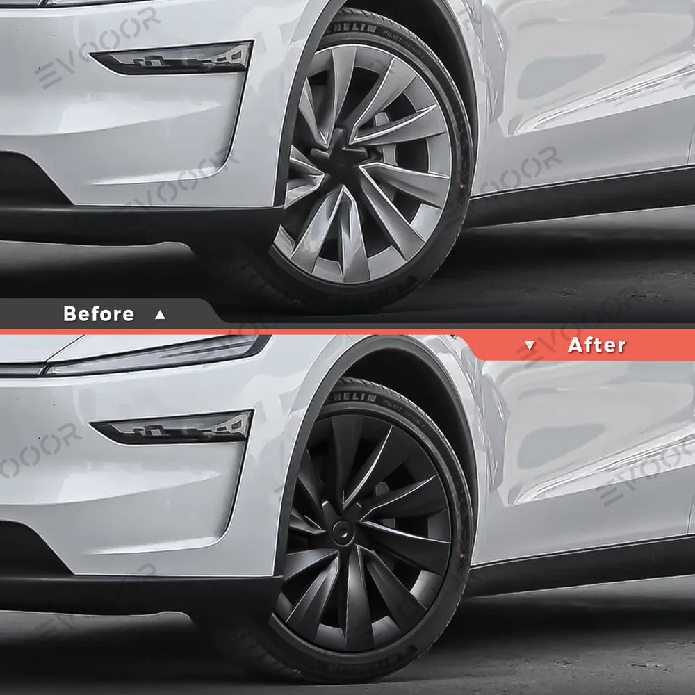Helix 2.0 Style Wheel Hubcaps (Set of 4) for Tesla 2025+ Model Y Juniper 20'' Helix 2.0 Wheels