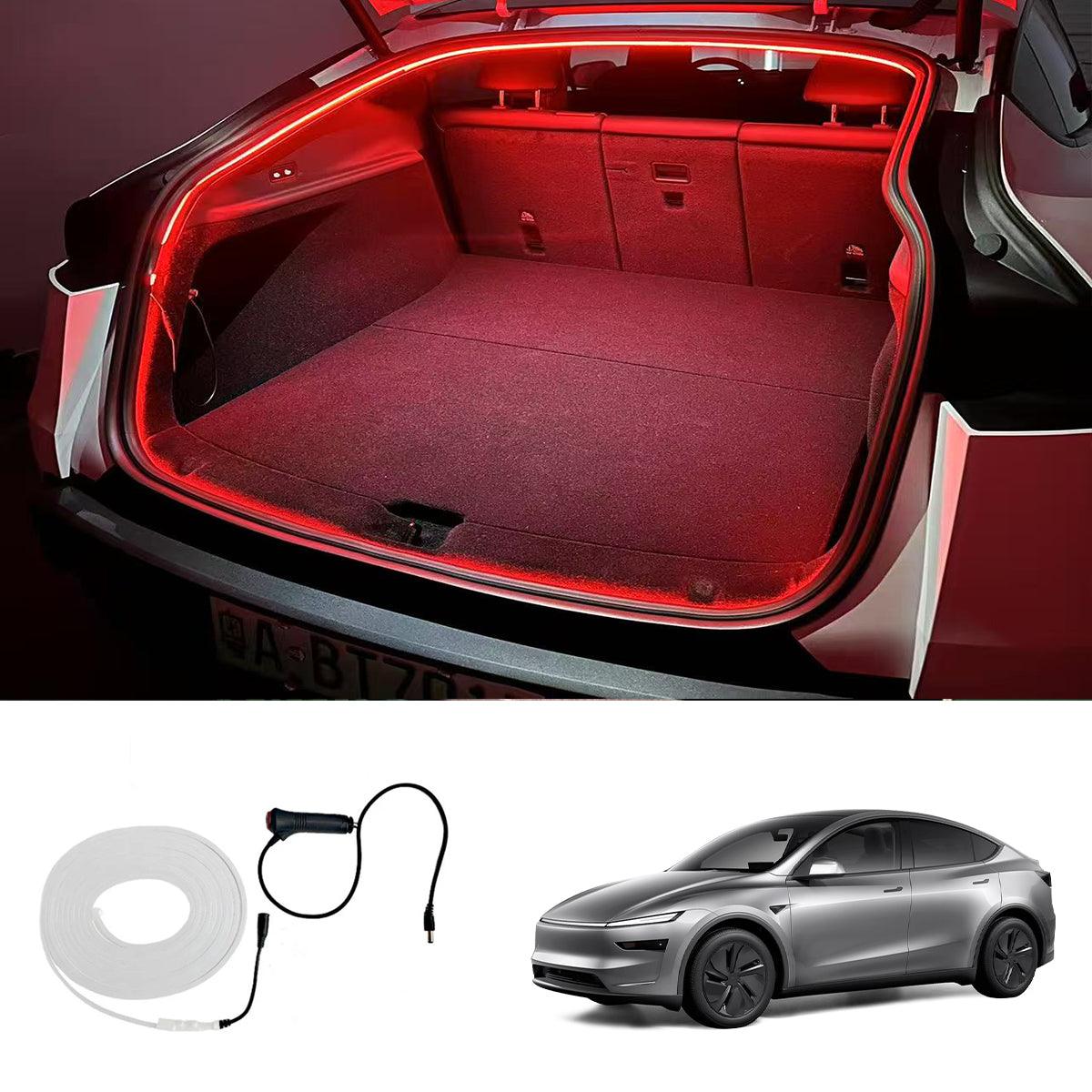 Front & Rear Trunk Ambient Lighting – Soft Glow Upgrade for Tesla Model Y Juniper 2025+ - Evooor