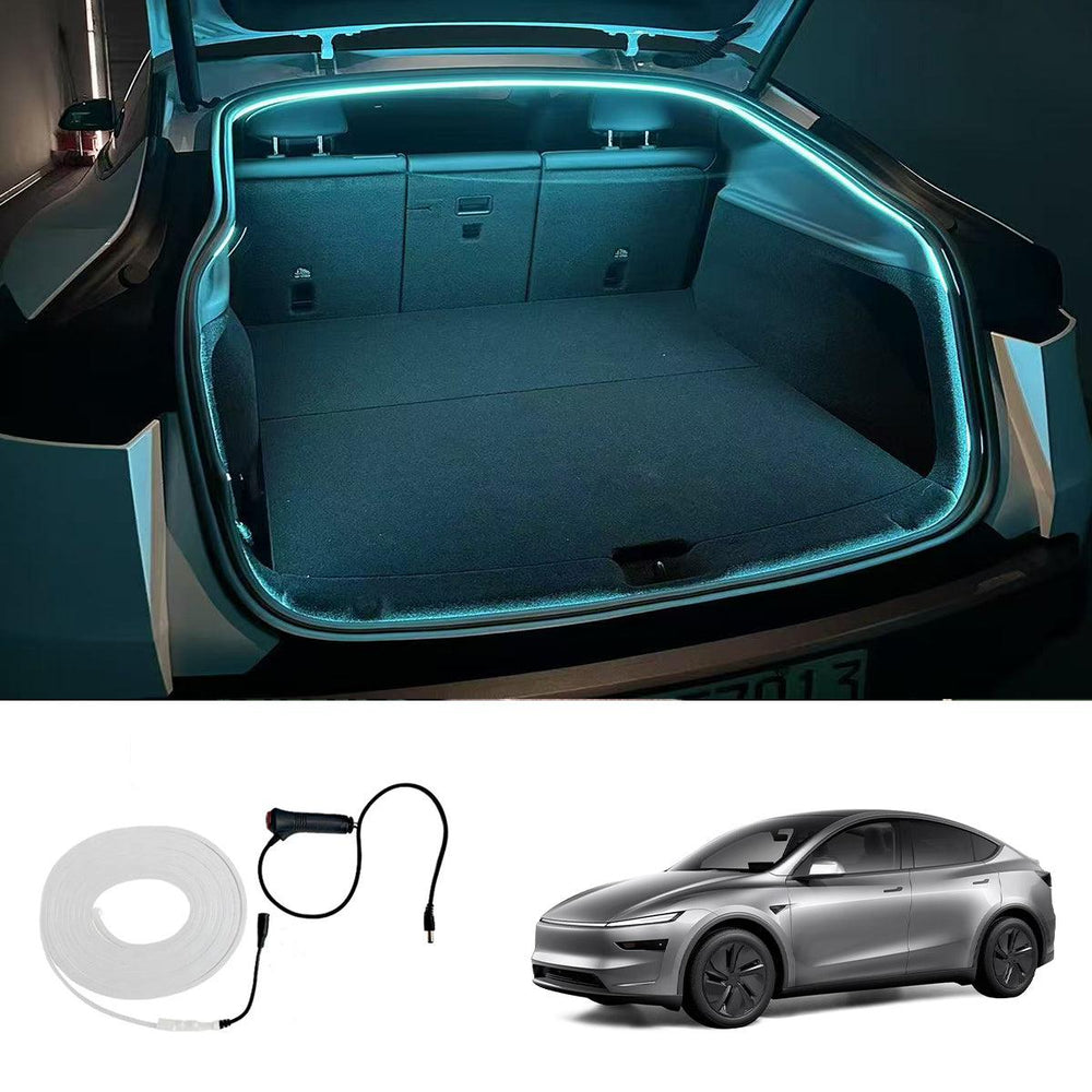 Front & Rear Trunk Ambient Lighting – Soft Glow Upgrade for Tesla Model Y Juniper 2025+ - Evooor