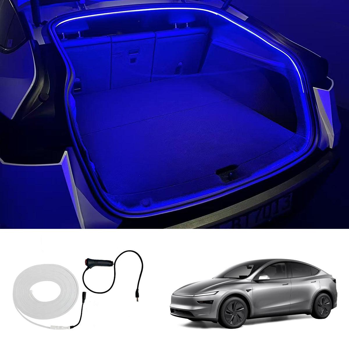 Front & Rear Trunk Ambient Lighting – Soft Glow Upgrade for Tesla Model Y Juniper 2025+ - Evooor