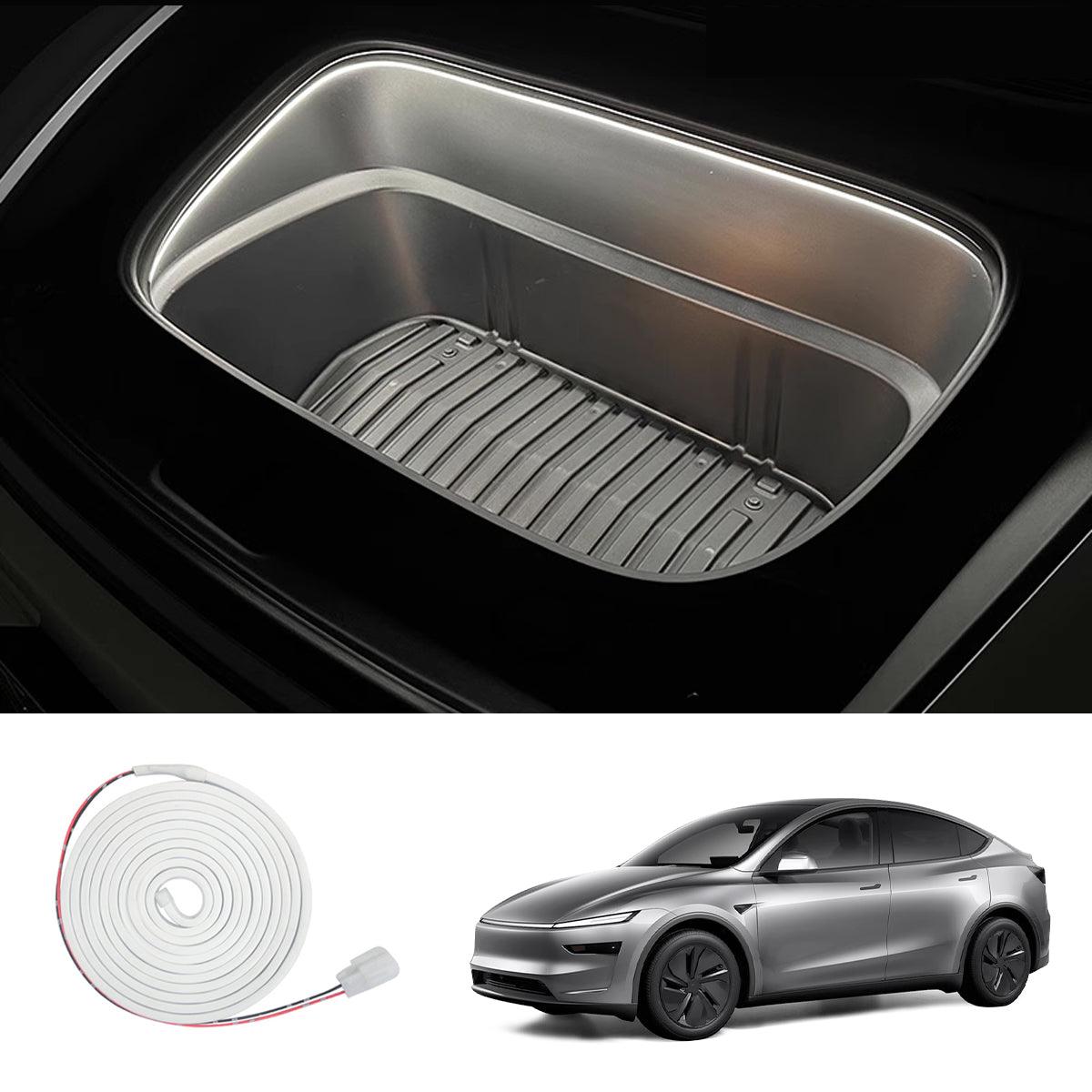 Front & Rear Trunk Ambient Lighting – Soft Glow Upgrade for Tesla Model Y Juniper 2025+ - Evooor