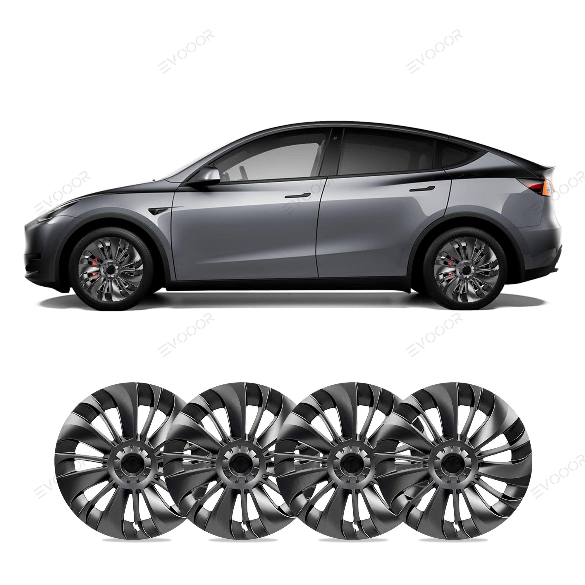 Model Y 19'' Gemini Wheels Cover Hubcaps Replacement 4PCS for Tesla (2020-2023) - Evooor