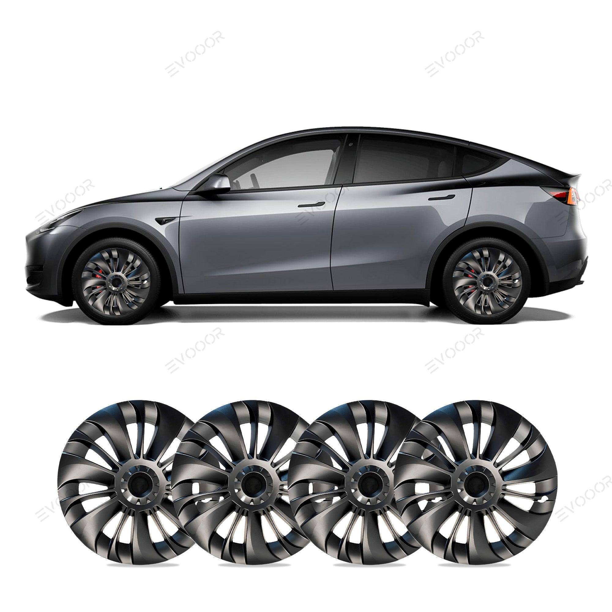 Model Y 19'' Gemini Wheels Cover Hubcaps Replacement 4PCS for Tesla (2020-2023) - Evooor