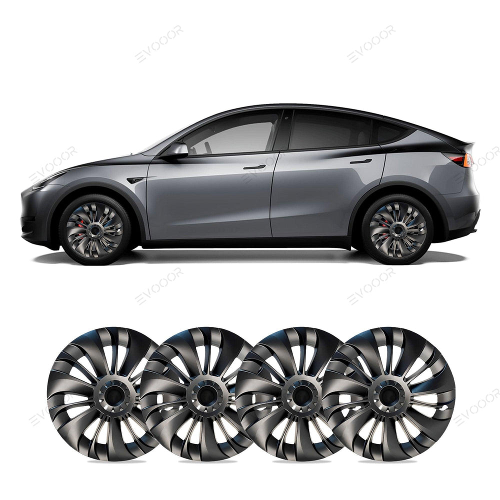 Model Y 19'' Gemini Wheels Cover Hubcaps Replacement 4PCS for Tesla (2020-2023) - Evooor