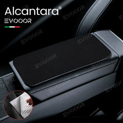 2024 <tc>Model</tc> 3 Highland Alcantara Consola central Reposabrazos Caja Almohadilla protectora Etiqueta para Tesla