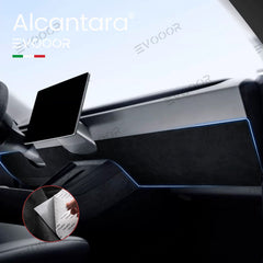 2024 Model 3 Highland Alcantara Anti-Kick-Aufkleber unter dem Armaturenbrett für Tesla