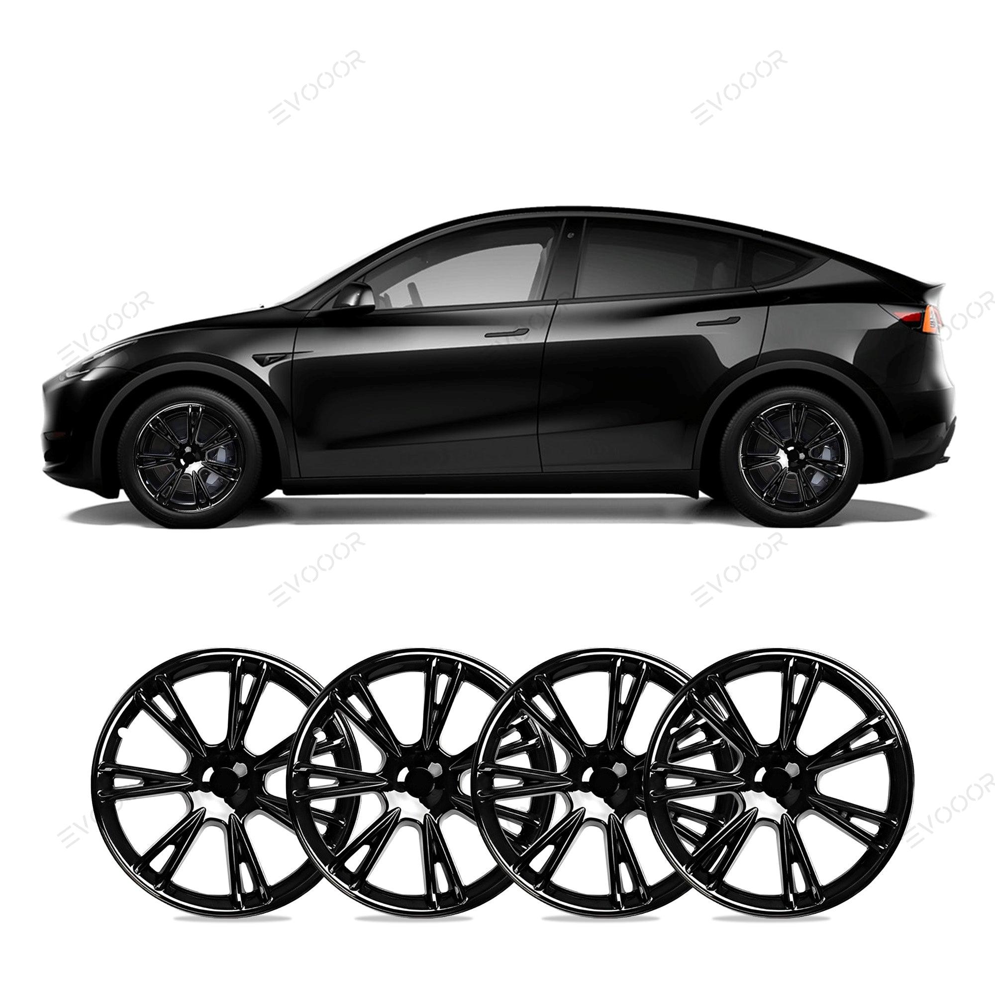 Model Y 19'' Gemini Wheels Cover Hubcaps Replacement 4PCS for Tesla (2020-2023) - Evooor