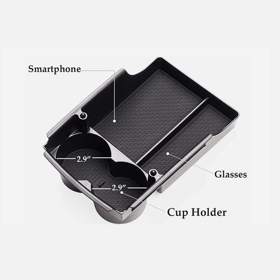 Model S/X Center Console Organizer Tray Cup Holder for Tesla(2016-2020) - Evooor