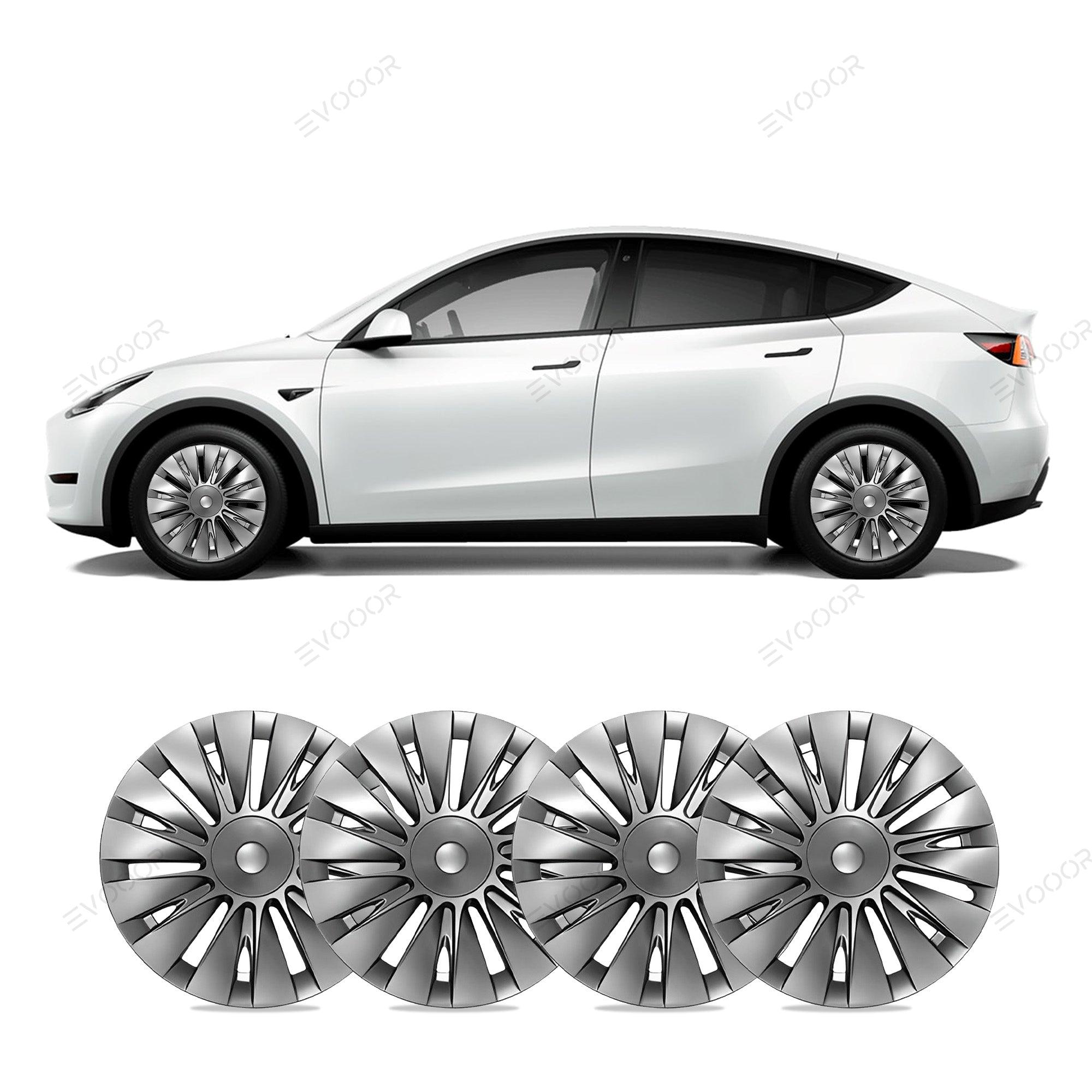Model Y 19'' Gemini Wheels Cover Hubcaps Replacement 4PCS for Tesla (2020-2023) - Evooor