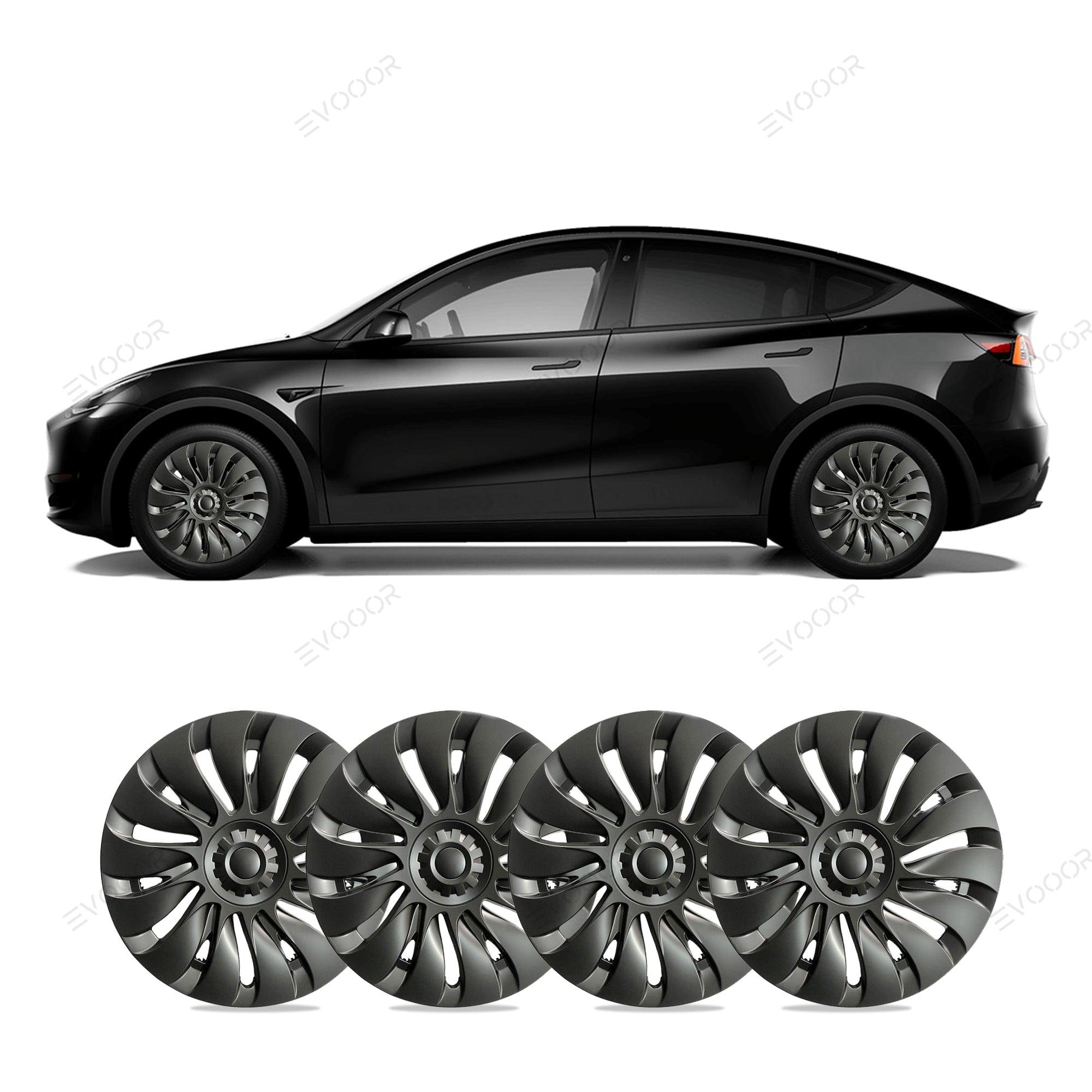 Model Y 19'' Gemini Wheels Cover Hubcaps Replacement 4PCS for Tesla (2020-2023) - Evooor