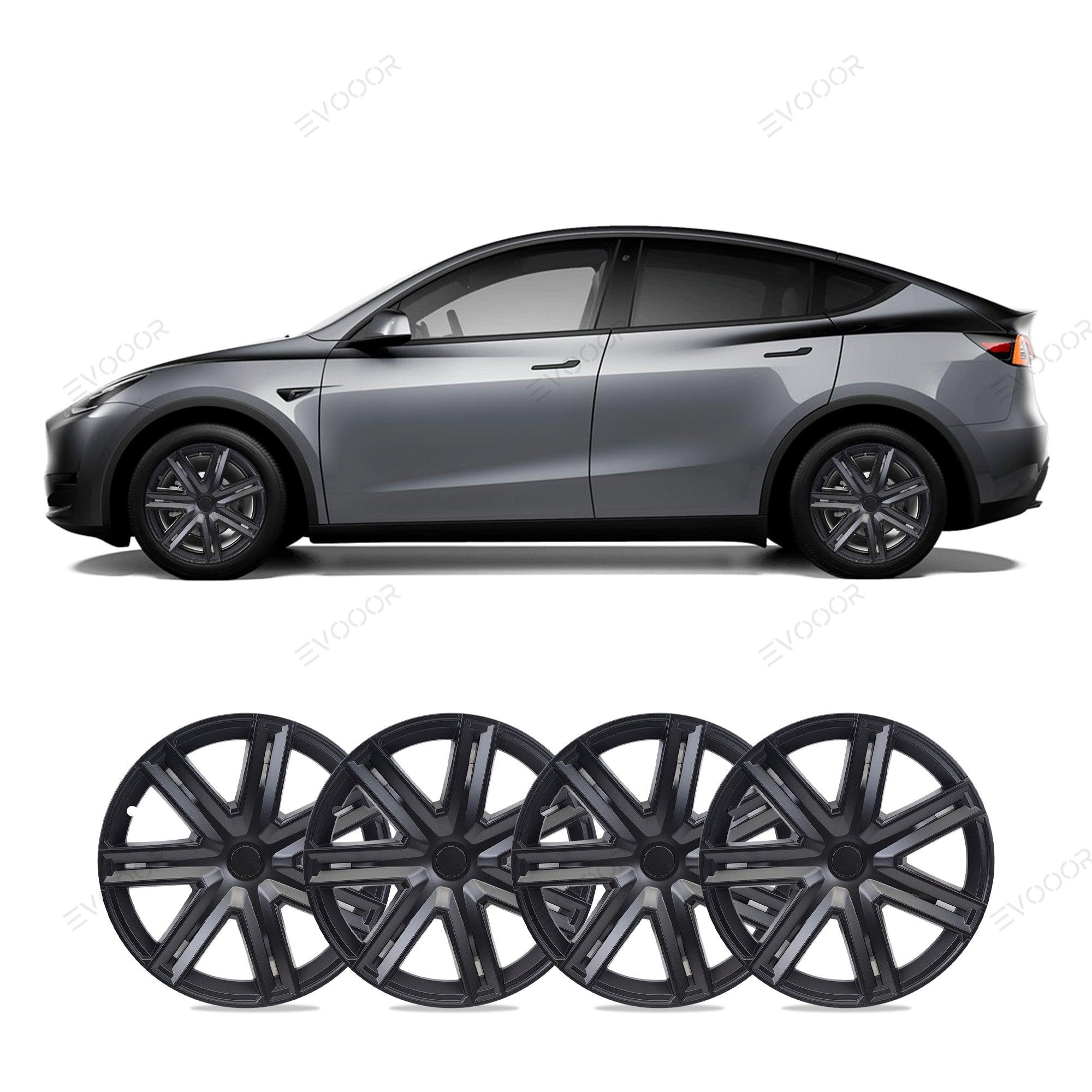 Model Y 19'' Gemini Wheels Cover Hubcaps Replacement 4PCS for Tesla (2020-2023) - Evooor