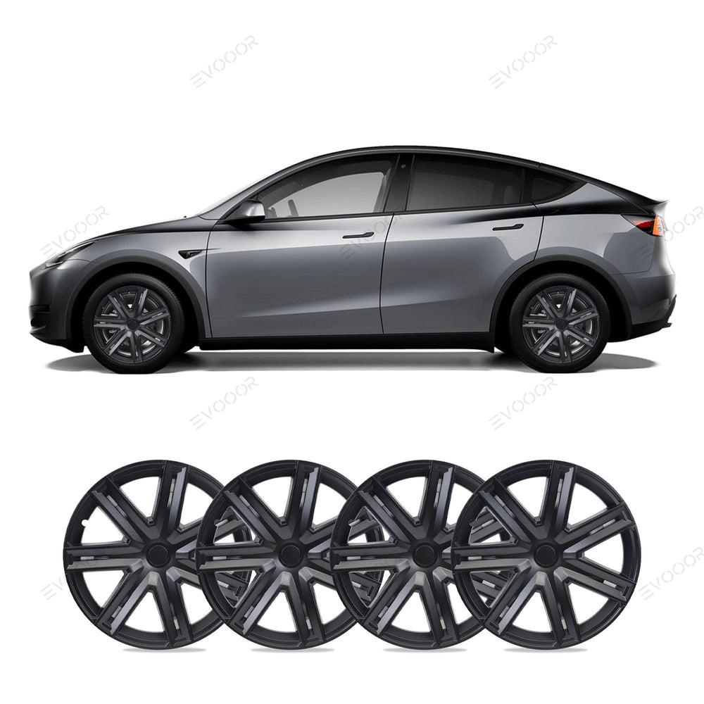 Model Y 19'' Gemini Wheels Cover Hubcaps Replacement 4PCS for Tesla (2020-2023) - Evooor