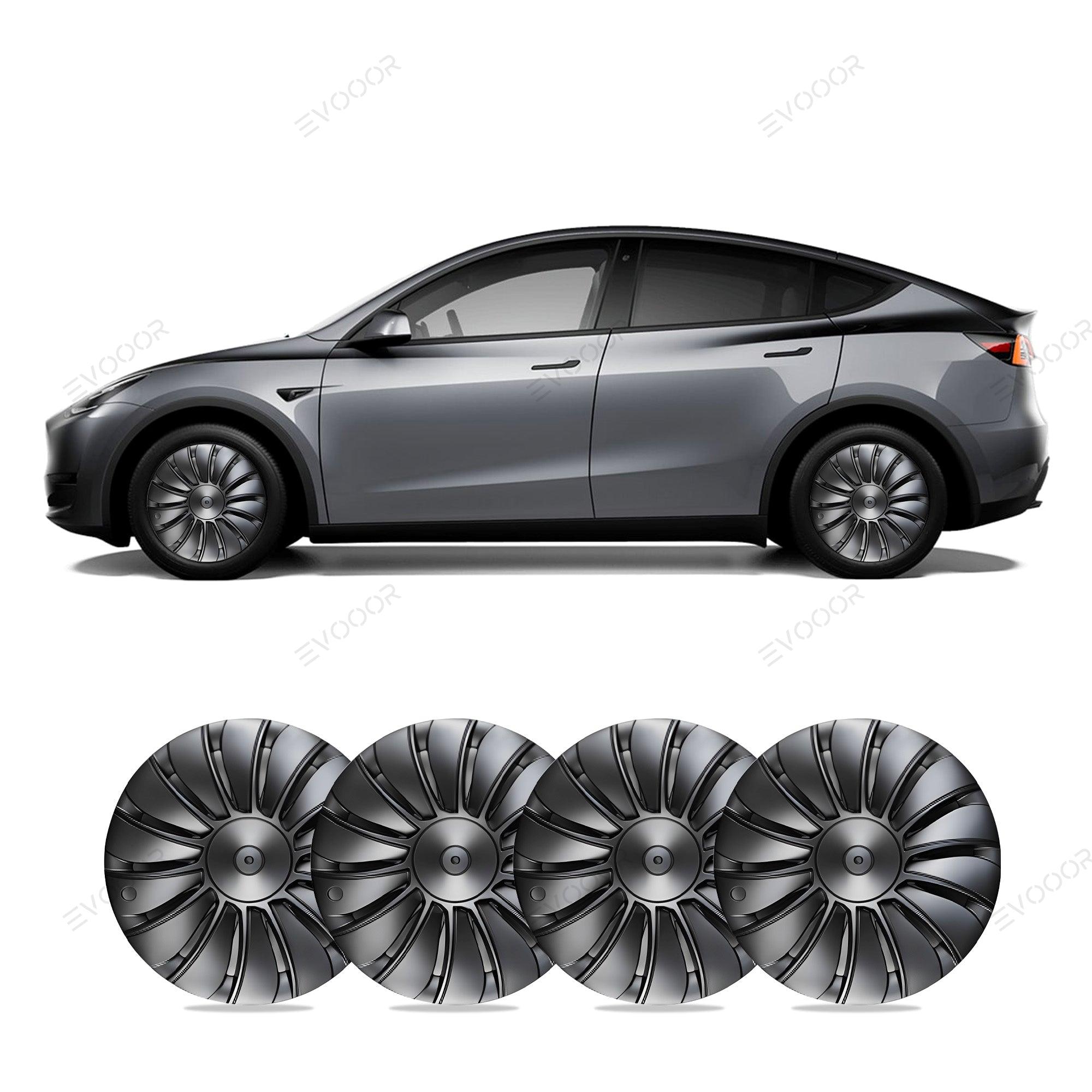 Model Y 19'' Gemini Wheels Cover Hubcaps Replacement 4PCS for Tesla (2020-2023) - Evooor