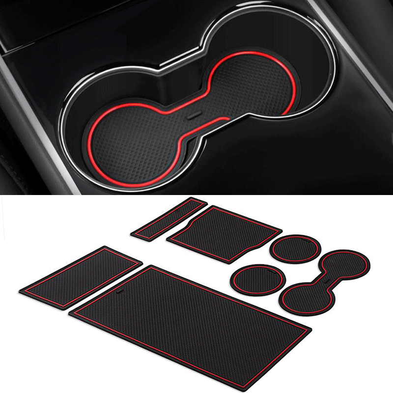 Model 3 Center Console & Cupholder Liner Kit Mat  for Tesla(2017-2020)