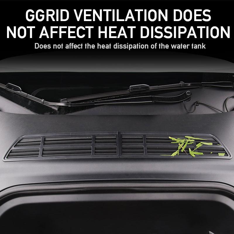 2024 Model 3 Highland Front Standby Storage Box Cover Air Conditioner Air Inlet Protective Mesh Grill Panel for Tesla - Evooor