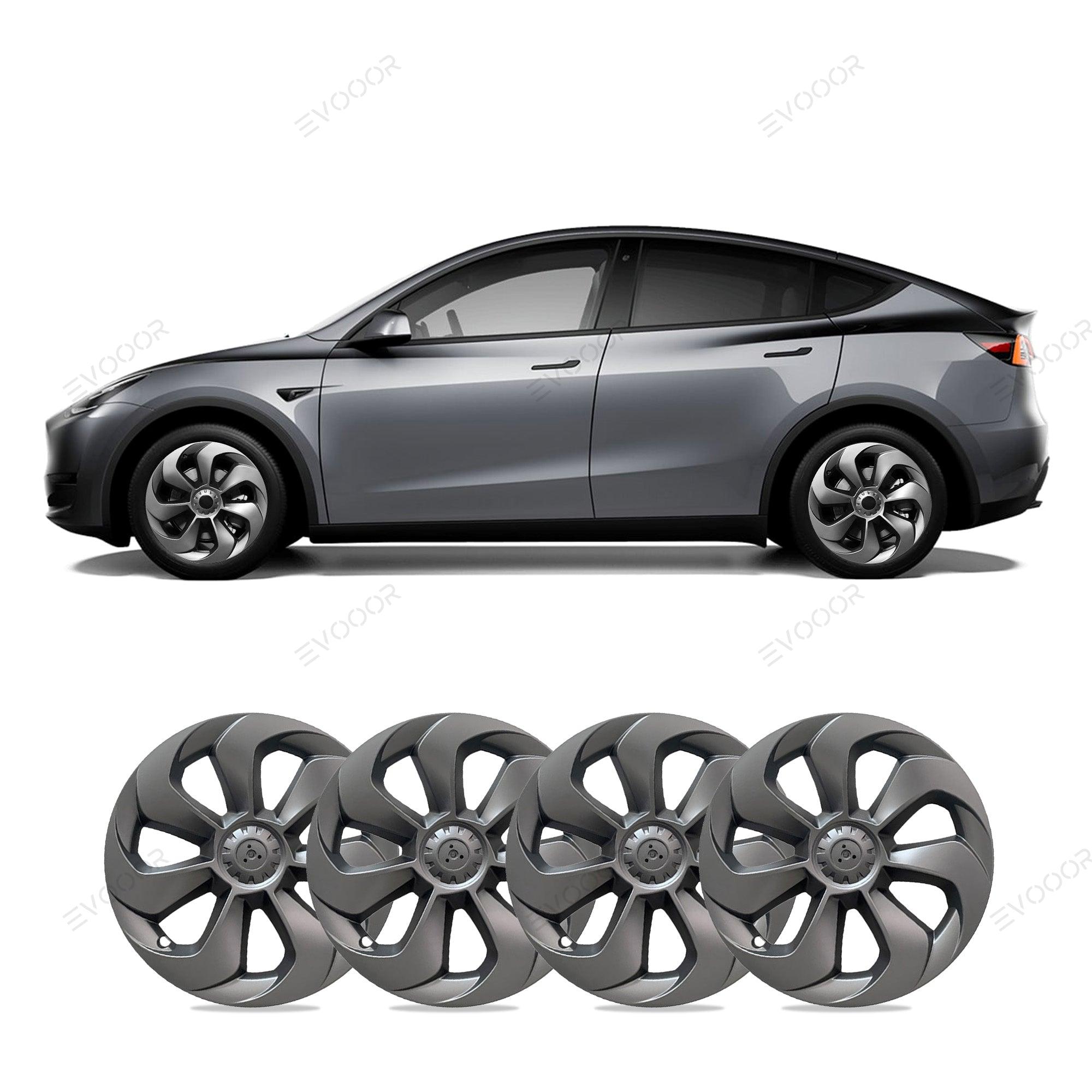 Model Y 19'' Gemini Wheels Cover Hubcaps Replacement 4PCS for Tesla (2020-2023) - Evooor