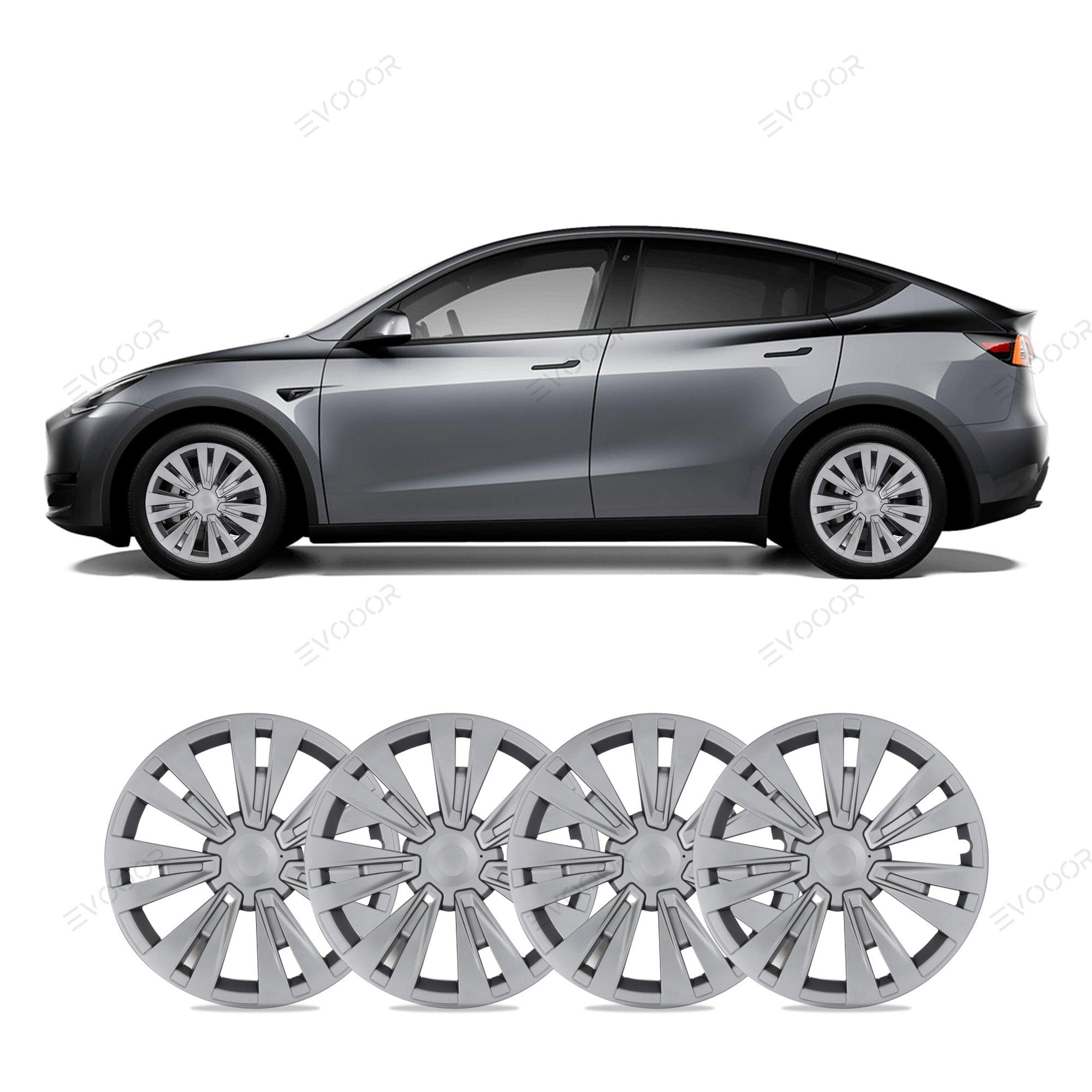 Model Y 19'' Gemini Wheels Cover Hubcaps Replacement 4PCS for Tesla (2020-2023) - Evooor