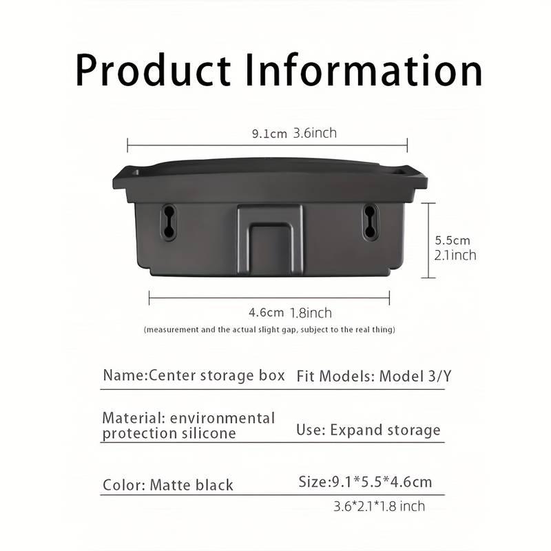Tesla Model 3/Y Charging Cable Storage Box Center Console Storage Box - Evooor