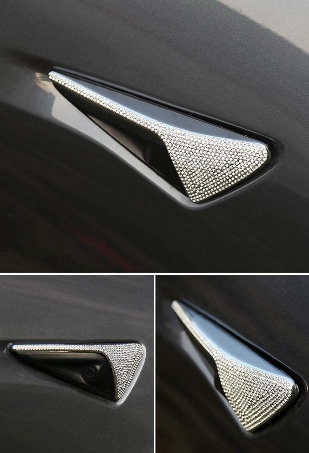 Model 3/Y Crystal side label decoration suitable for Tesla(2017-2022) - Evooor