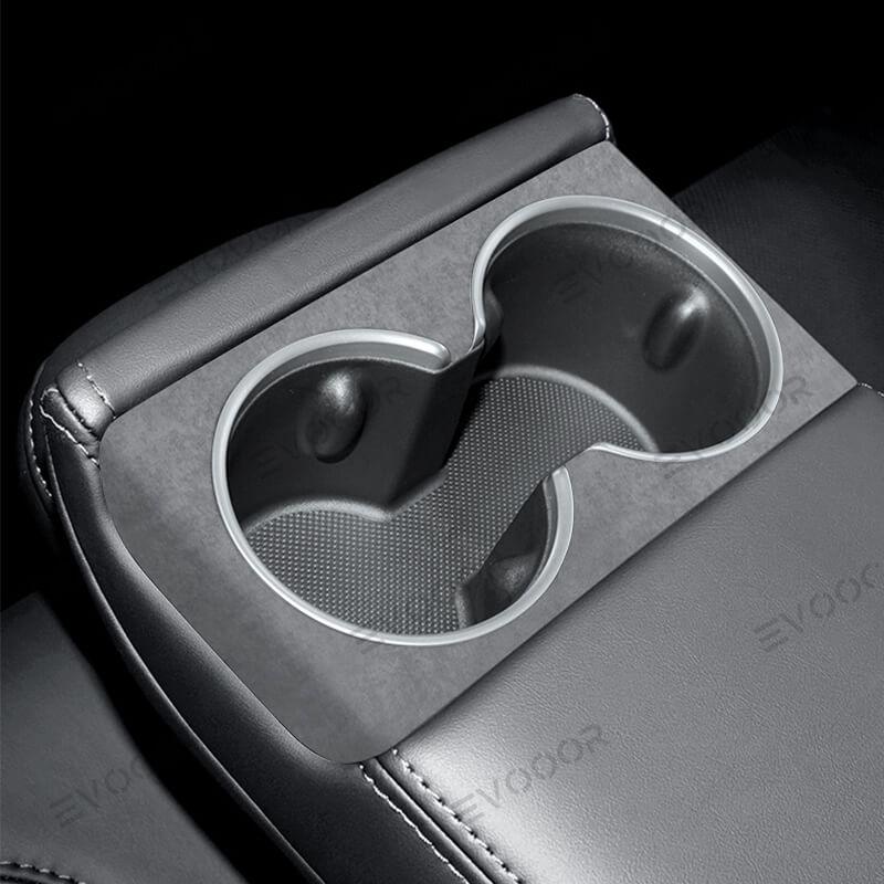 2024 Model 3 Highland Alcantara Rear Seat Cup Cover For Tesla - Evooor