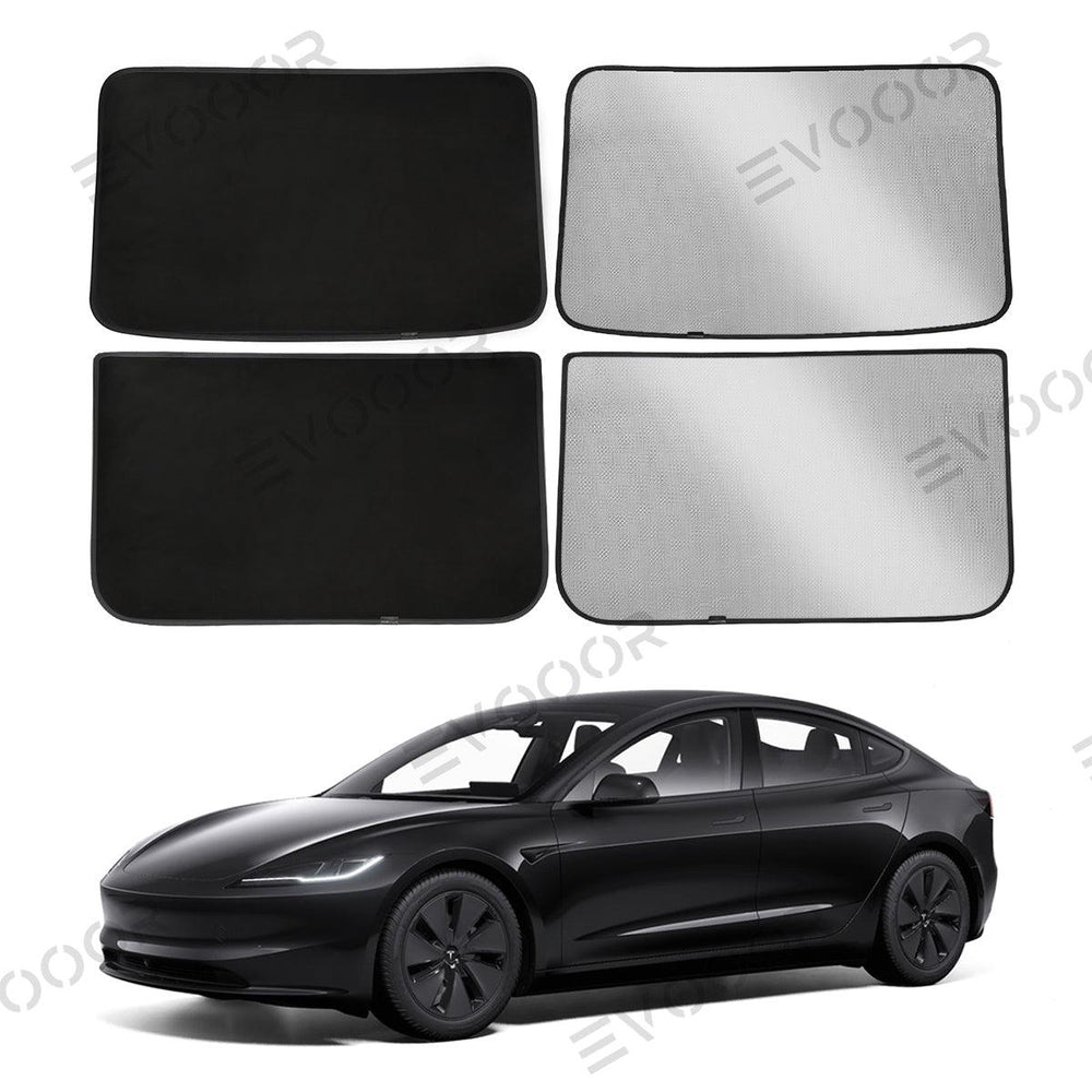 2024 Model 3 Highland Upgrade Built-In Reflective Sunroof Ice Crystal Double Insulation Sunroof Sunshade For Tesla - Evooor