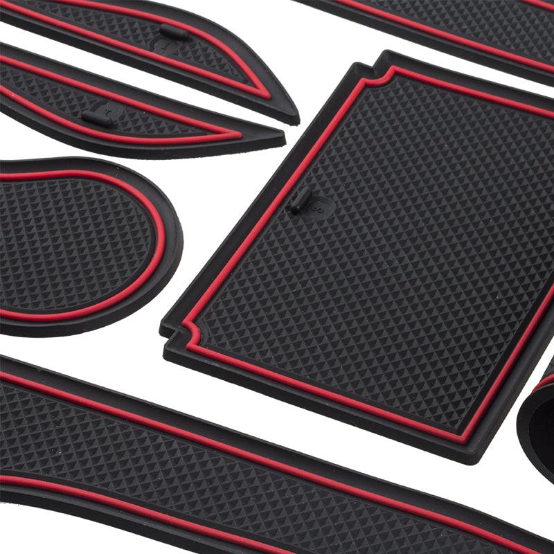 Model X Cup Door Slot Mat 7 pieces/set for Tesla(2017-2022) - Evooor