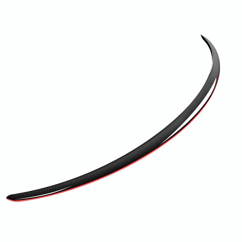 Model Y Real Carbon Fiber Spoiler Wing Red Color for Tesla - Evooor
