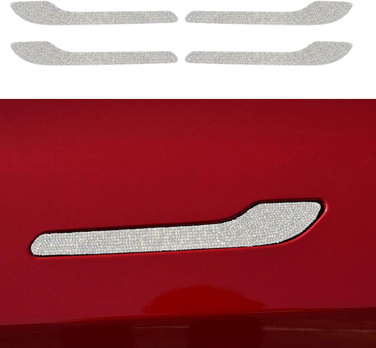 Tesla 3/Y Crystal Rhinestone Door Knob Sticker for Tesla（2017-2020） - Evooor