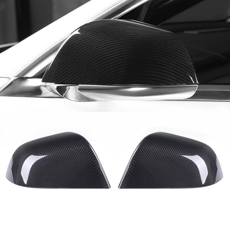 Model 3 [Real Carbon Fiber] Mirror Cover OEM Style (1 pair) For Tesla (2017-2024) - Evooor