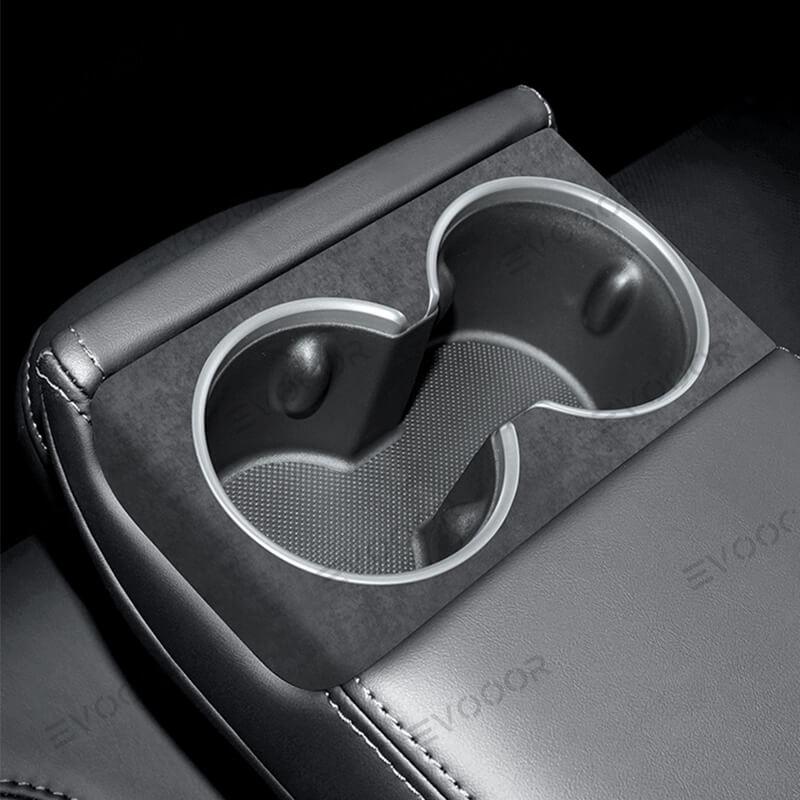2024 Model 3 Highland Alcantara Rear Seat Cup Cover For Tesla - Evooor
