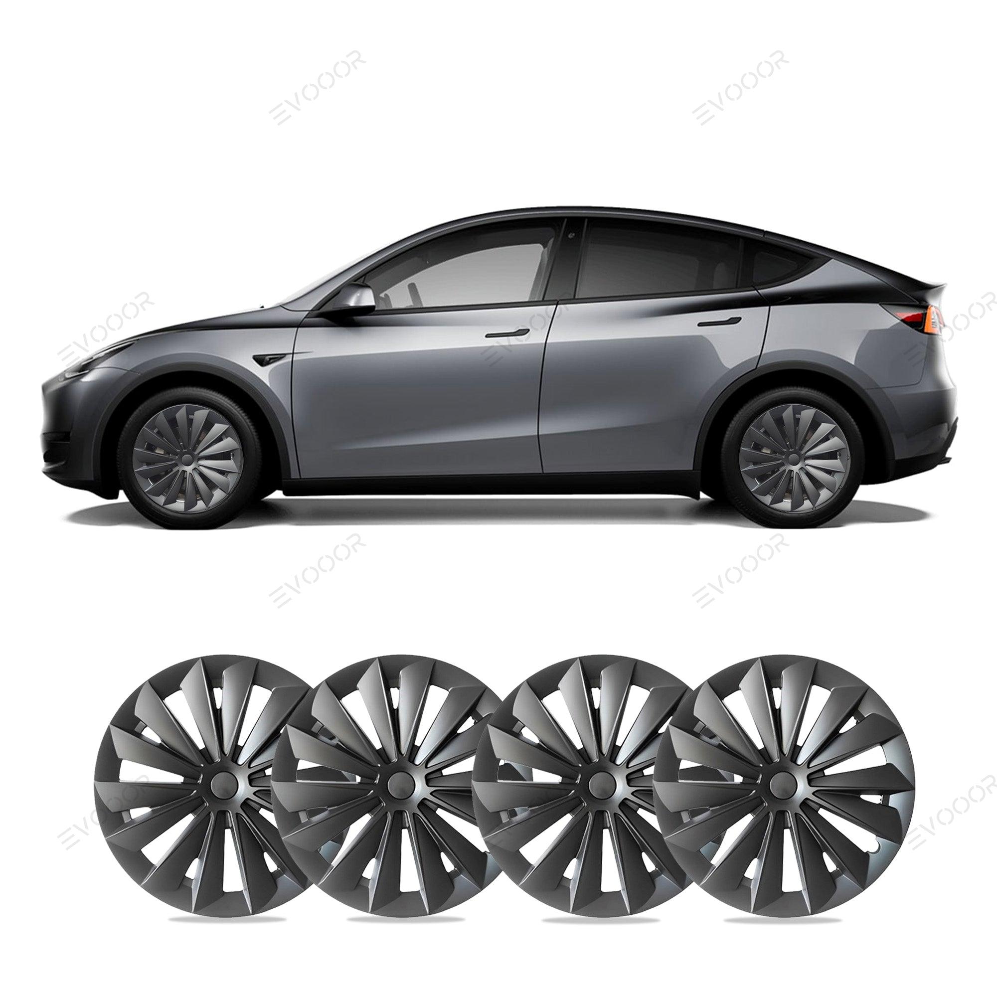 Model Y 19'' Gemini Wheels Cover Hubcaps Replacement 4PCS for Tesla (2020-2023) - Evooor