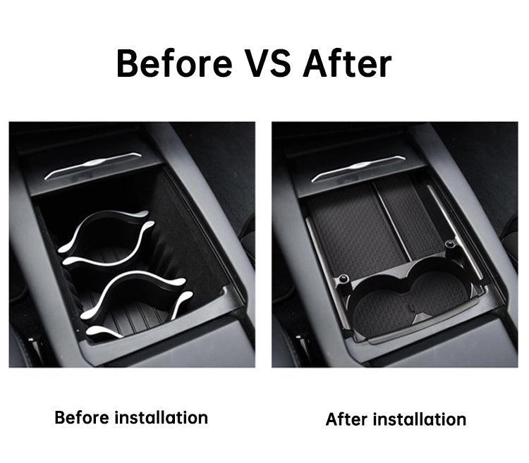 Model S/X Center Console Organizer Tray Cup Holder for Tesla(2016-2020) - Evooor